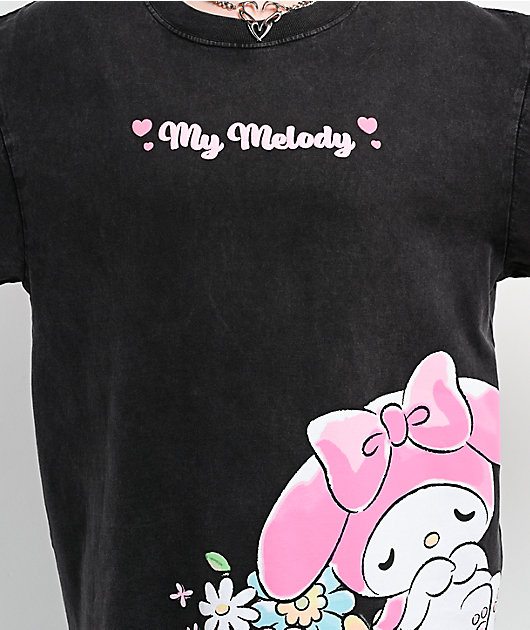 Hello Kitty® and Friends | A.LAB My Melody™ Pink Ribbon Black T